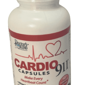 Cardio 911 Capsules bottle with a white background