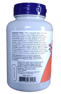 Supplement bottle with label and instructions.